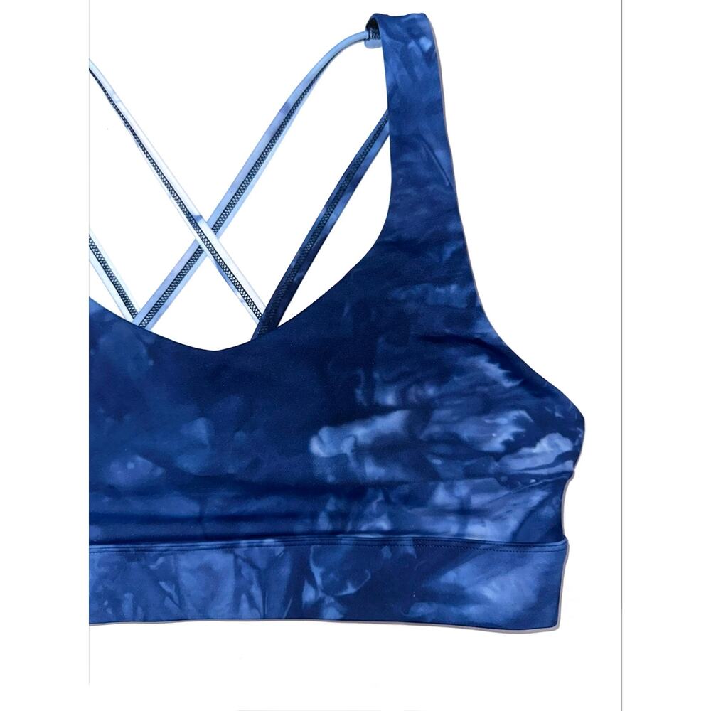 Zyia Active Blue Tie Dye Hendrix Light n Tight Strappy Sports Bra Size XXL - Picture 6 of 12